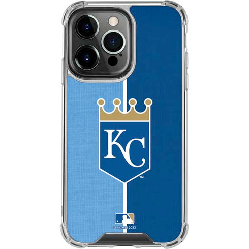 MLB Kansas City Royals Split iPhone 15 Pro Clear Case